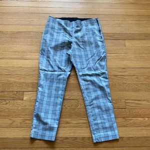 Black and white plaid pants size L